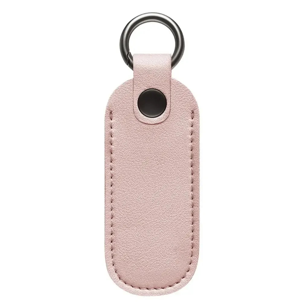 Leather USB Flash Drive Pouch — Protective Storage Case with Key Ring for U Disk, Memory Stick, and Digital Accessories