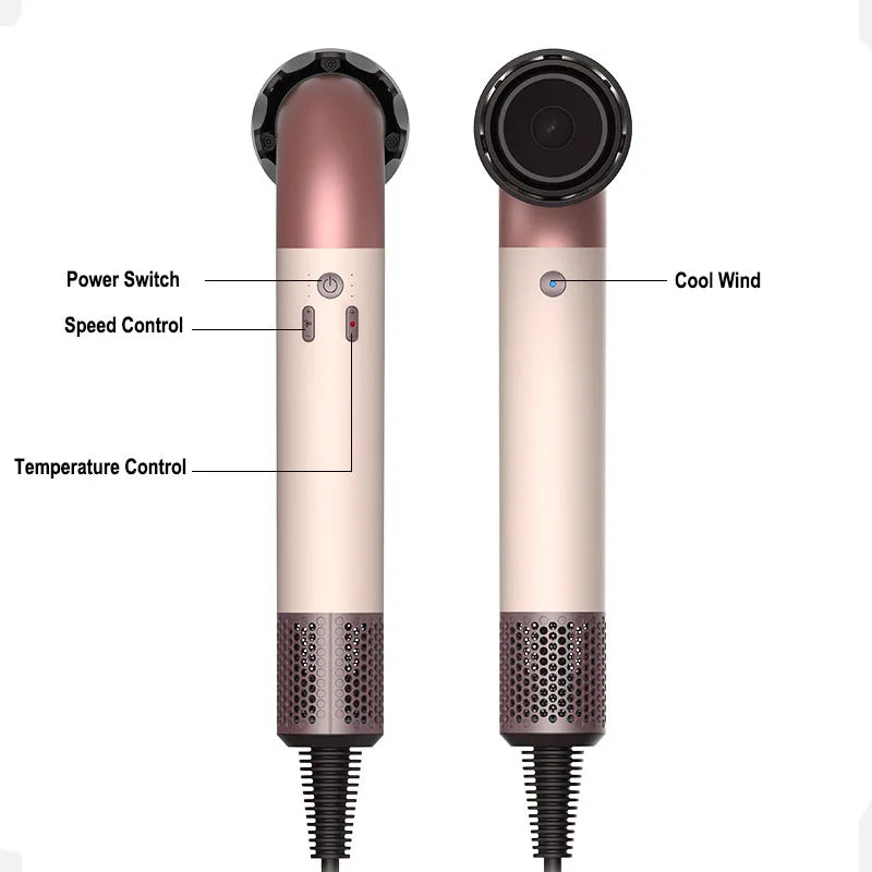 4-Nozzle High-Speed Hair Dryer – Quick Drying Negative Ion Hair Blower Secadora Para Cabello