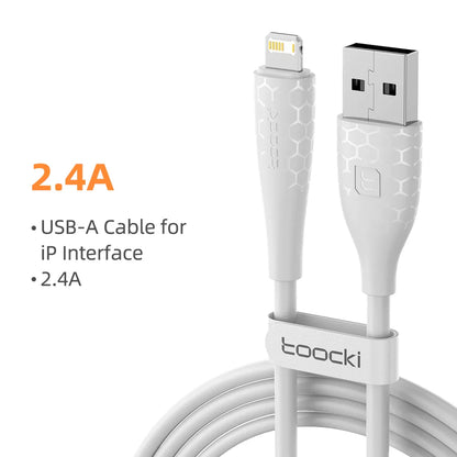 Toocki 2.4A Lightning Cable – Fast Charging USB Cord for iPhone 14/13/12/11 Pro Max, iPad, 8/7 Plus