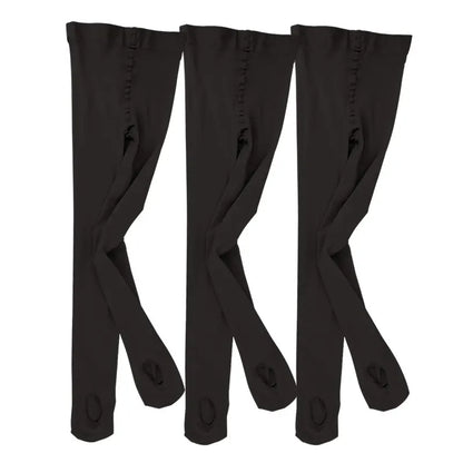 60D Convertible Ballet Tights - Seamless Dance Stockings with Foot Hole for Women