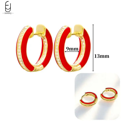 925 Sterling Silver Earrings for Women – Cute Starfish & Shrimp Pendant, Red Chili & Star Enamel Gold Fashion Jewelry