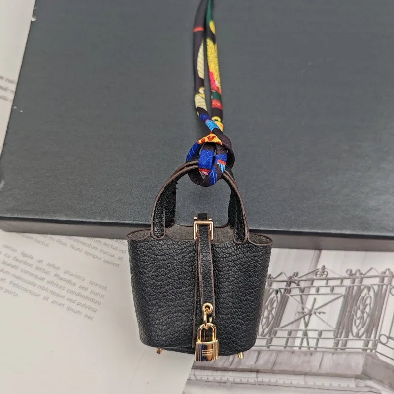 Mini Bag Pendant Keychain – Creative Portable Zero Wallet, Bracelet, and Bluetooth Earphone Multifunctional Hanging Accessory