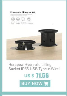 Herepow 118 Series Dual USB Wall Socket - Thailand & American Standard Smart Plug Adapter with Type-C 3.1A Fast Charging