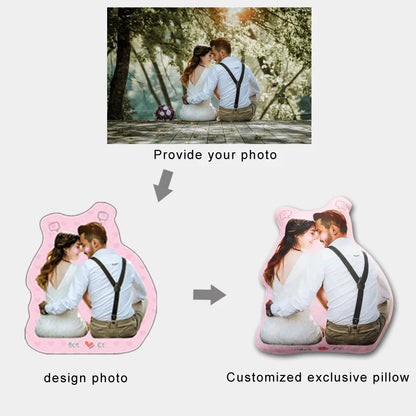 Personalized DIY Humanoid Cushion — Custom Photo Stuffed Boyfriend or Father Pillow, Lifesize Couple Gift Pillow