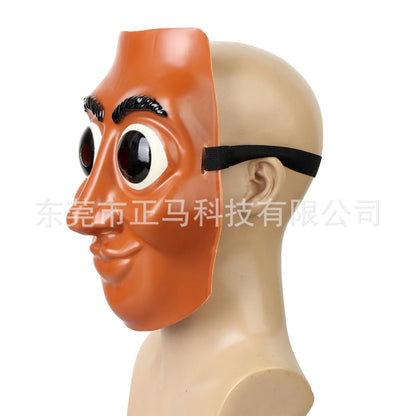 Italian Brainrot Tung Halloween Face Mask — Funny Anime Cosplay Party Accessory