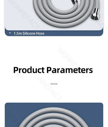 Bathroom Silicone Shower Hose — Flexible, Anti-Kink, Explosion-Proof High-Toughness Shower Tube