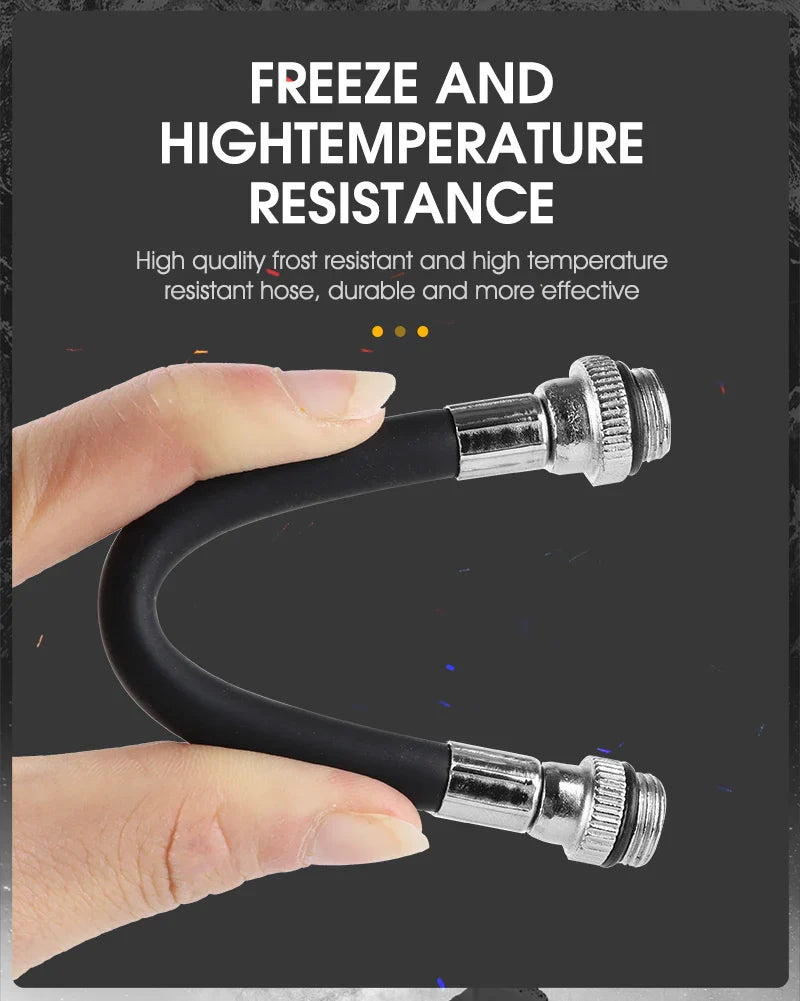 WEST BIKING Mini Bicycle Pump – Portable 100PSI Aluminum Alloy Hand Pump for Schrader & Presta Valves, MTB & Road Bikes