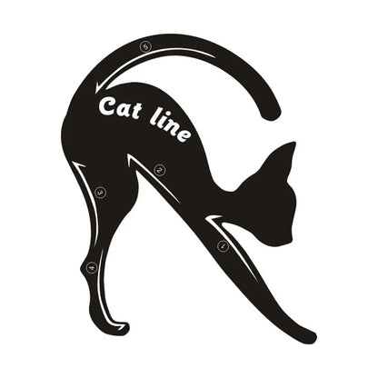 2pcs Cat-Eye Eyeliner Stencil Set – Eyeliner Stamp Templates for Precise Makeup Application