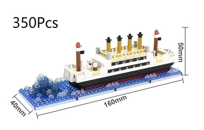 Titanic Building Block Model Kit - Giant Cruise Ship Puzzle Toy for Kids, Boys & Girls, Desktop Display & Birthday Gift