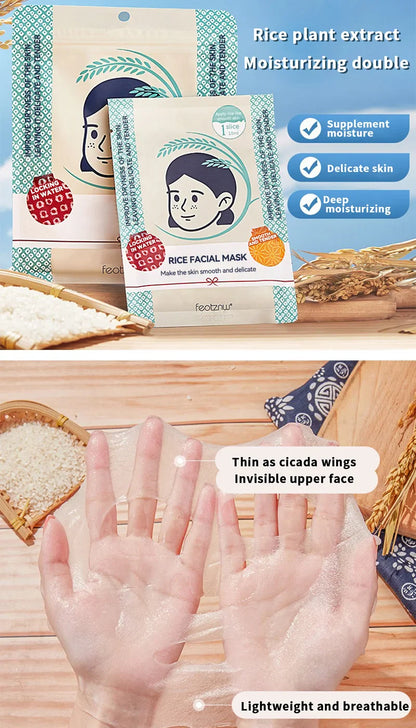 Fadinne Rice Face Mask – Hydrating, Moisturizing & Water-Locking Formula for Soft, Supple Skin
