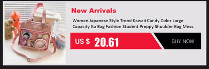 Y2K Korean Kawaii Cat Ita Bag — Cute PU Transparent Shoulder & Crossbody Bag for Girls, Harajuku Style Backpack
