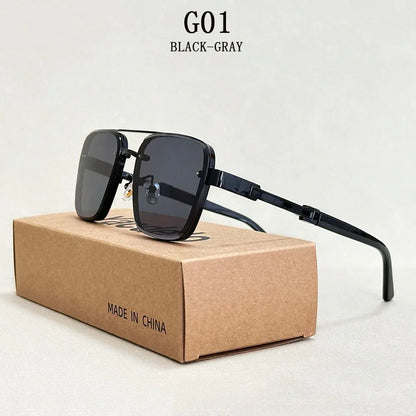 Luxury Square Sunglasses — Vintage Unisex Fashion Shades with UV Protection for Men & Women