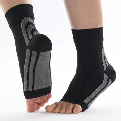 Sports Ankle Support Brace – Compression Sleeve Sock for Plantar Fasciitis, Achilles Tendonitis & Heel Pain