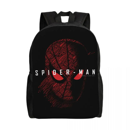 Custom Spider-Man Web Backpack – Water-Resistant School & College Bag for Men and Women
