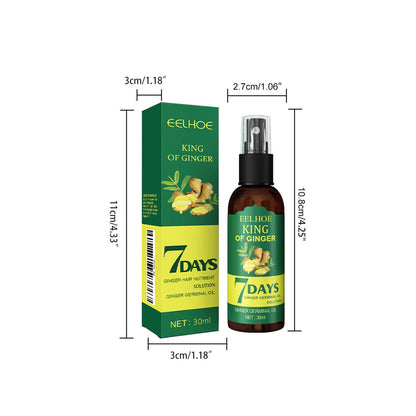 Ginger Hair Growth Serum Spray - Nourishing Scalp Treatment for Stronger Roots, Shine & Hair Care