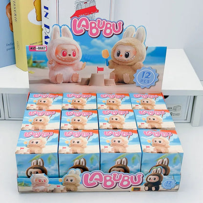 Mini Labubu Blind Box – The Monsters Heartbeat Macaron Enamel PVC Figurine Kawaii Tabletop Ornament Gift