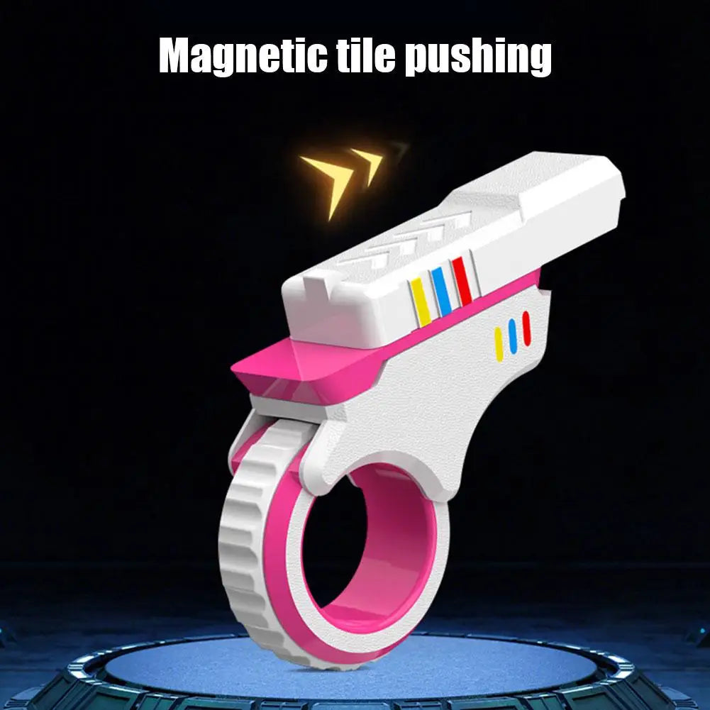 Rotary Finger Sliders Fidget Toy – Office Pressure Relief, 3D Printed Ratchet Finger Fidget with Textured Fingertip