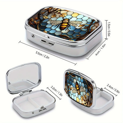 Travel Cases – Lovely Colored Metal Medicine & Jewelry Organizers, Small Iron Pill Container for Household Use