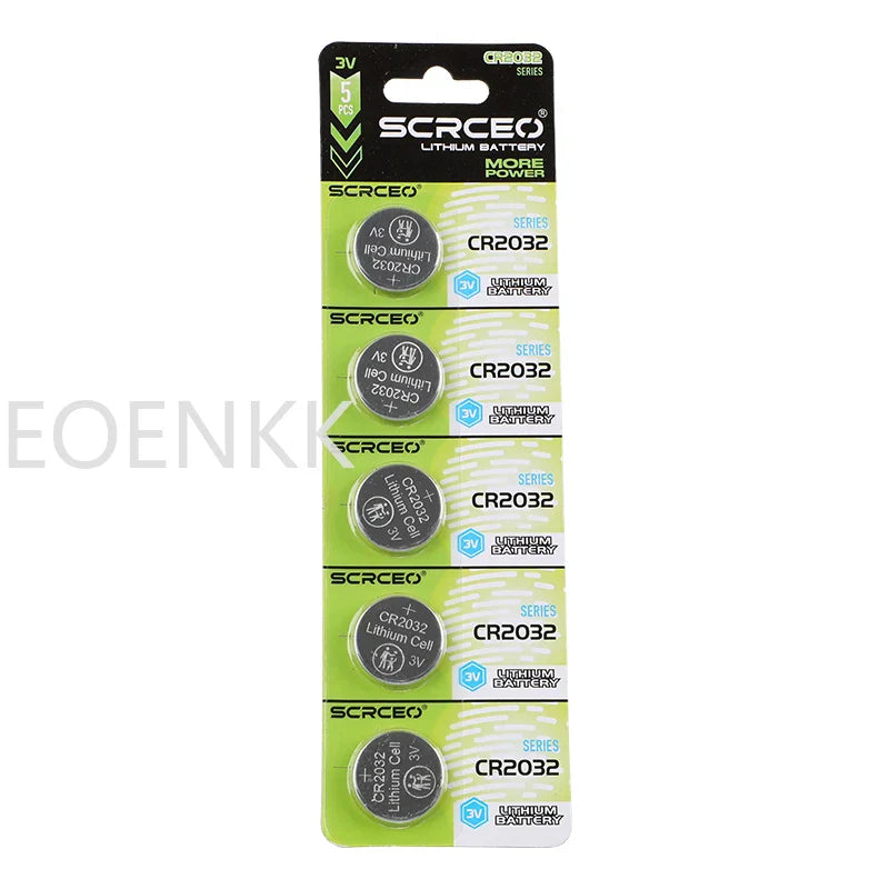 10PCS CR2032 Lithium Batteries – High-Capacity Button Cells for AirTag, Key FOBs, Watches, Calculators & More