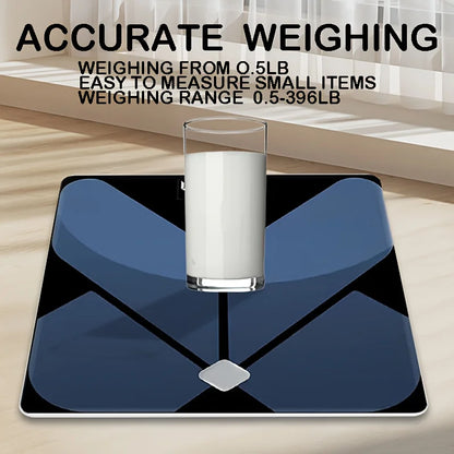 High Precision 400lb Digital Bathroom Scale with Backlit LCD & Temperature Display – Battery Powered for Home, Bathroom & Dorm Use