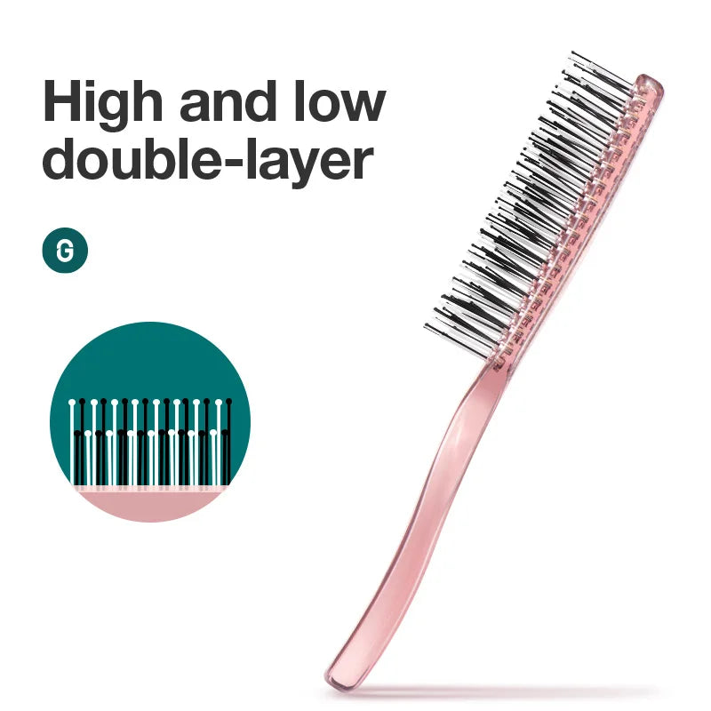 MR.GREEN Hair Brush – Scalp Massage & Volumizing Comb, Fine Tooth Detangling Tool for Long Wet & Dry Hair, Women’s Gift