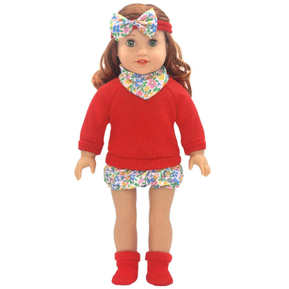 Baby Born Doll Clothes Set – Cute Jumpers, Rompers & Shoes for 13-18 Inch Newborn Dolls, Festival & Birthday Gift