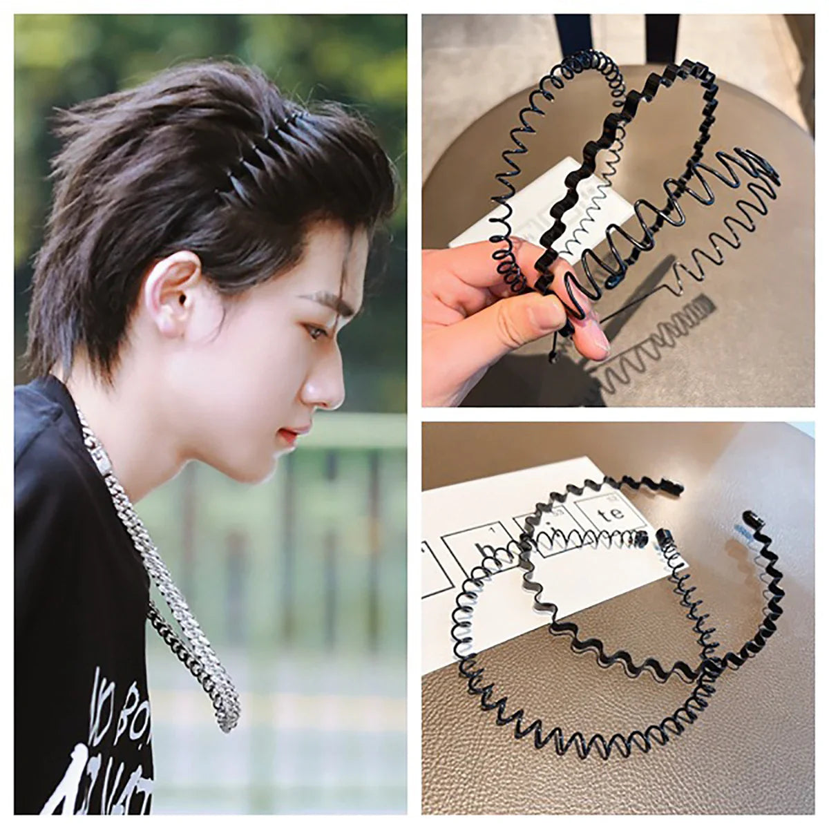 Men’s & Women’s Hair Hoops – Fashion Anti-Slip Sports Headbands & Invisible Hair Clips