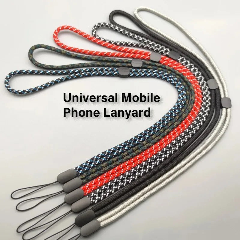 Cute Adjustable Phone Lanyard – Universal Crossbody Shoulder Strap with Card Clip, Anti-Lost Wrist Cord for Outdoor Use