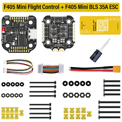 SpeedyBee F405 Mini Stack Flight Controller with BLS 35A V2 4-in-1 ESC for RC FPV Racing Drone