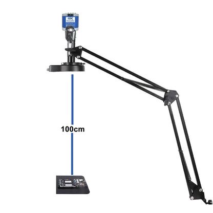 1-150X Zoom Lens Digital Microscope – 4K 48MP HD Industrial Camera with HDMI & Type C for Electronics Soldering