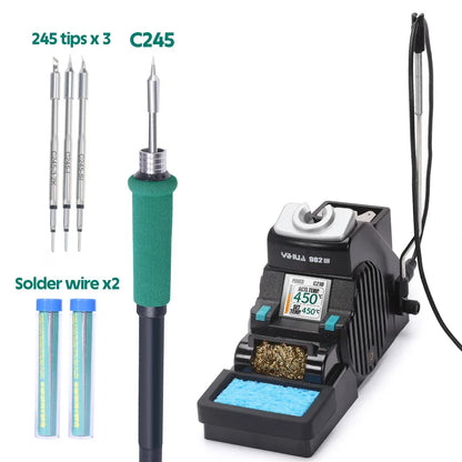 YIHUA 982-III Precision Soldering Station – Adjustable Temperature Soldering Iron for C115 C210 C245 Welding & Rework