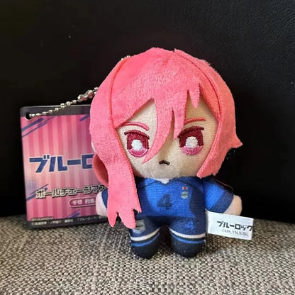 Mini Blue Lock Nagi Plush Keychain – Cute Anime Backpack Charm & Stuffed Doll Gift