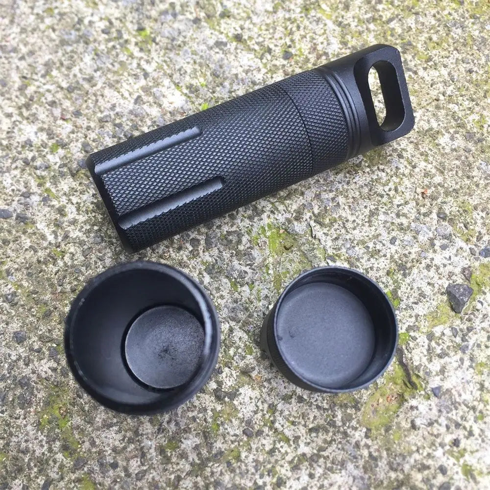 New Aluminum EDC Survival Kit – Waterproof Seal Bottle Capsule, Airtight Pill Case, Outdoor Tools Storage Container