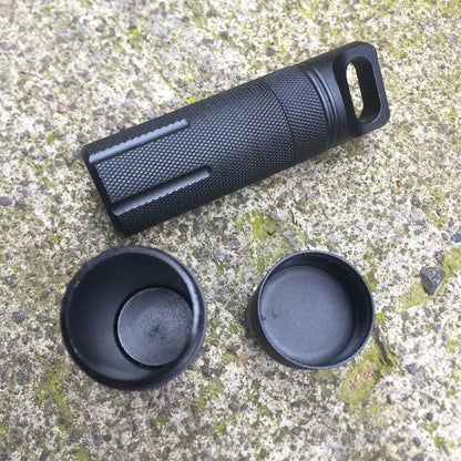 New Aluminum EDC Survival Kit – Waterproof Seal Bottle Capsule, Airtight Pill Case, Outdoor Tools Storage Container