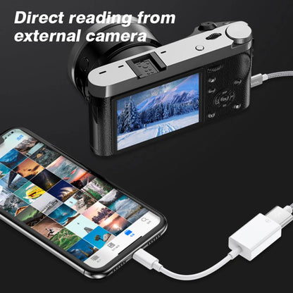 Byscoon USB 3.0 OTG Adapter Cable – Lightning to USB Camera Converter for iPhone 14/13/12/11 Pro Max, XS, XR, 7 & 8 Plus