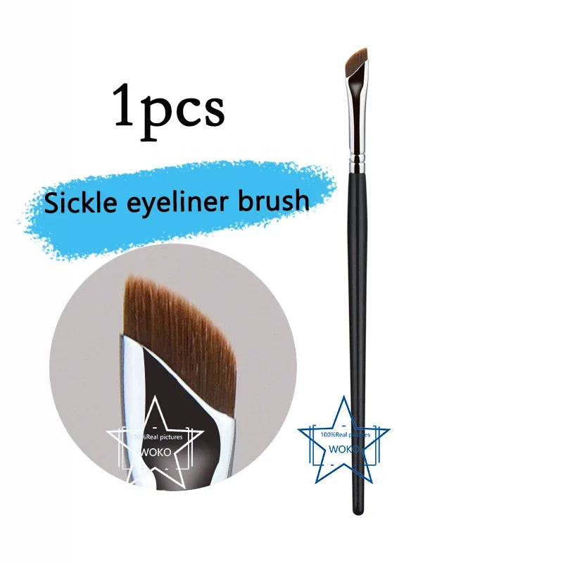 Upgrade Blade Eyeliner Brush | Ultra-Thin Fine Angle Flat Brush for Eyebrows & Under-Eye Makeup | Precise Detail White Brush