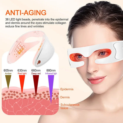 Eye Massager with Hot Compress – Vibration Therapy for Eye Fatigue Relief & Relaxation