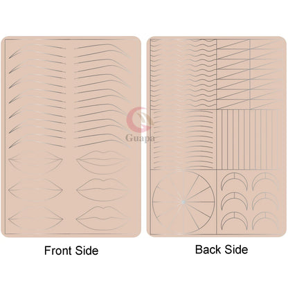 Microblading Practice Skin Sheets — Eyebrow Segment Tip Joint Texture for Semi-Permanent Makeup Training