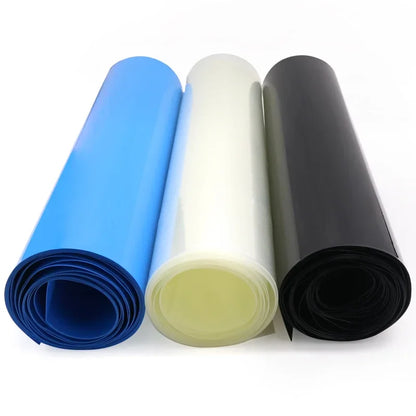 18650 LiPo Battery PVC Heat Shrink Tube – 85–400mm Insulated Blue Cable Sleeve Wrap for Lithium Battery Packs