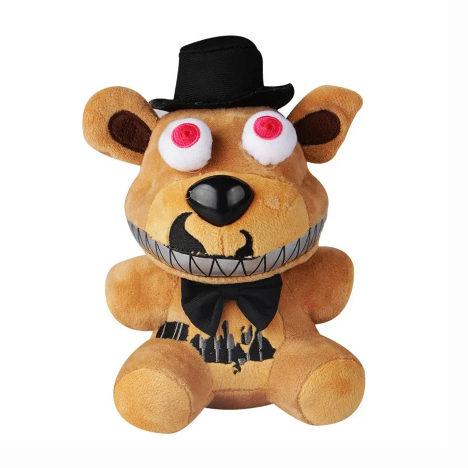 FNAF Freddy’s 18cm Plush Toy – Stuffed Bear & Rabbit Game Plush for Kids Birthday & Christmas Gift