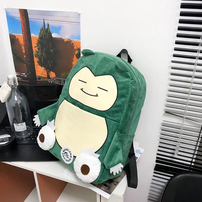 MINISO Switch Pokémon Cappy Beast Plush Backpack — Large Capacity Couple Bag, Anime Toy Storage & Gift Accessory