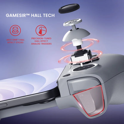 GameSir G8 Galileo Gamepad Controller – Hall Effect Joystick for iPhone 15 & Android Mobile Cloud Gaming