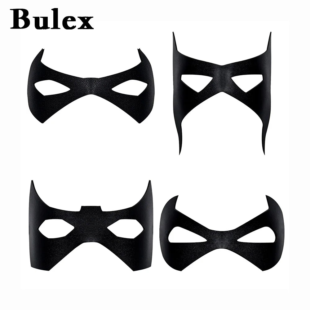 Bulex Nightwing Cosplay Costume – Adult Bat Superhero Outfit with Eye Mask for Halloween & Masquerade