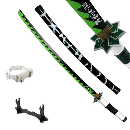 Japanese Anime Demon Slayer Samurai Katana Sword 104cm – Muichirou & Tanjirou Christmas Gift