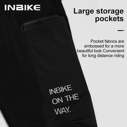 INBIKE Winter Cycling Bib Pants – Thermal Fleece 3D Padded MTB Bib Tights for Men, Cold Weather Cycling Clothing