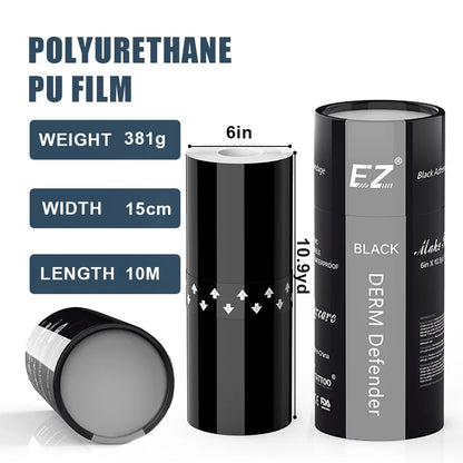 EZ Premium Derm Defender Tattoo Film – Clear Adhesive Protective Shield for Aftercare & Tattoo Healing
