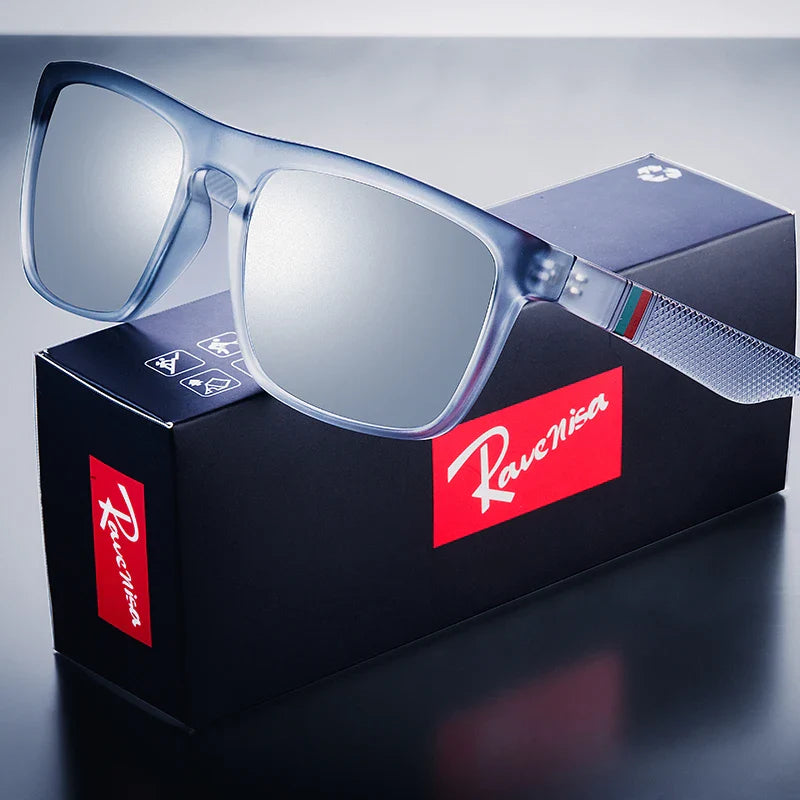 Square Vintage Polarized Sunglasses – Retro UV400 Driving & Fishing Sun Glasses for Men & Women