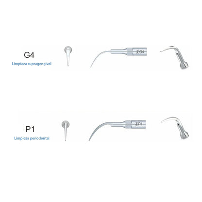 5 Work Tips Woodpecker G1, G2, G3, G4, P1 for Dental Cleaning – Woodpecker Dental Tools