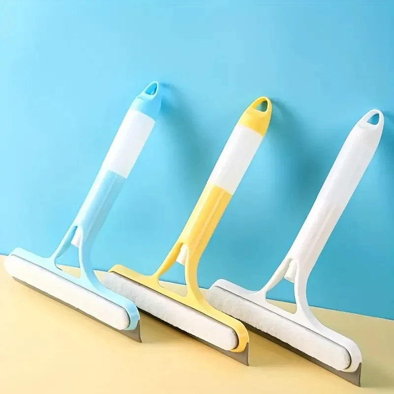 3-in-1 Multi-Function Glass Cleaner – Household Mirror Scraper with Watering Can & Window Scraper Tool