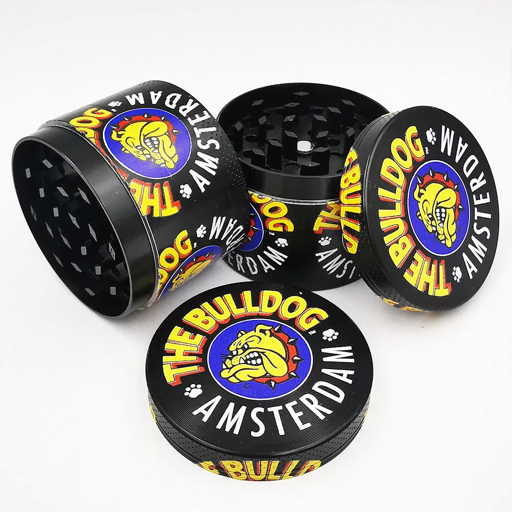 50mm Metal Dog Herb Grinder — 4-Layer Manual Spice, Pepper & Tobacco Mill for Smoking Accessories